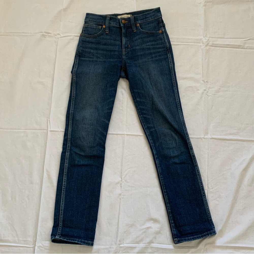 Madewell Slim Straight Dark Wash Straight Leg Jeans Size 23